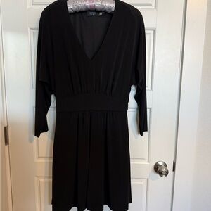 Guess Black V-Neck Dress